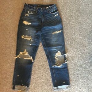Abercrombie & Fitch high rise girlfriend jeans